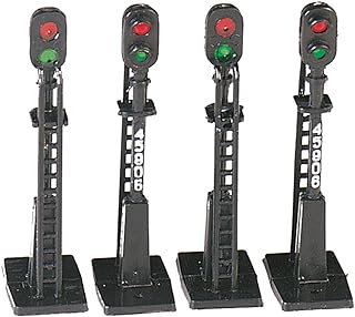 Bachmann Trains Scenery Accessories - BLOCK SIGNALS 4 pcs - HO Scale